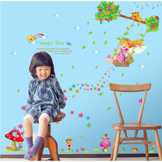 Sticker decorativ, Happy day 110 cm, 145STK