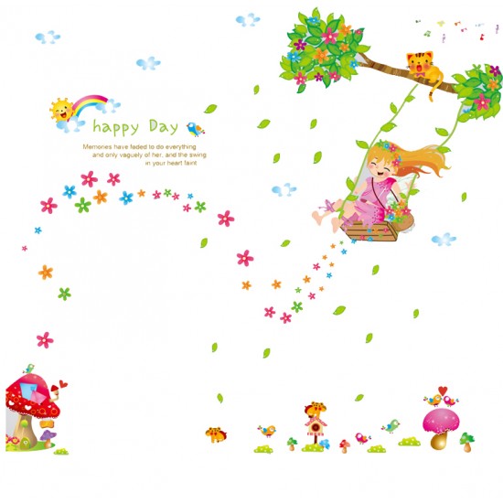 Sticker decorativ, Happy day 110 cm, 145STK