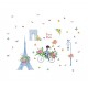 Sticker decorativ, I Love Paris  138 cm, 122STK