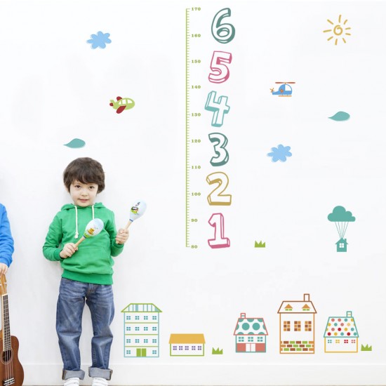 Sticker decorativ, Masuratoare cu animalute 125 cm, 142STK