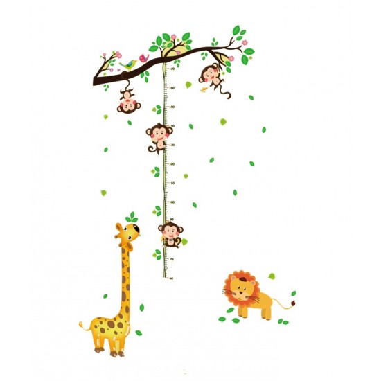 Sticker decorativ, Masuratoare cu animalute, 150 cm, 90STK