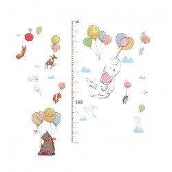 Sticker decorativ, Masuratoare cu animalute, 155 cm, 85STK