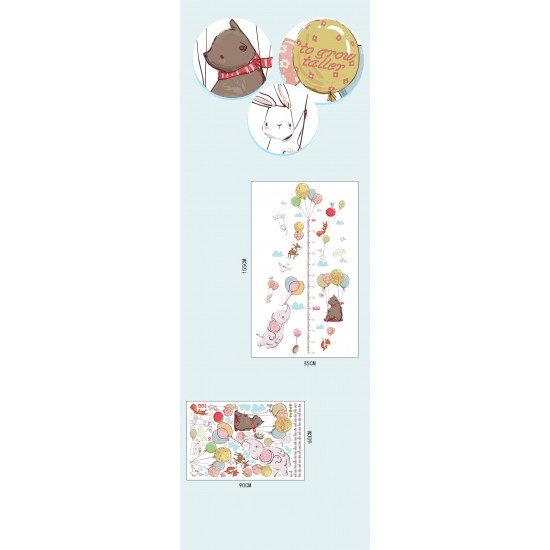 Sticker decorativ, Masuratoare cu animalute, 155 cm, 85STK