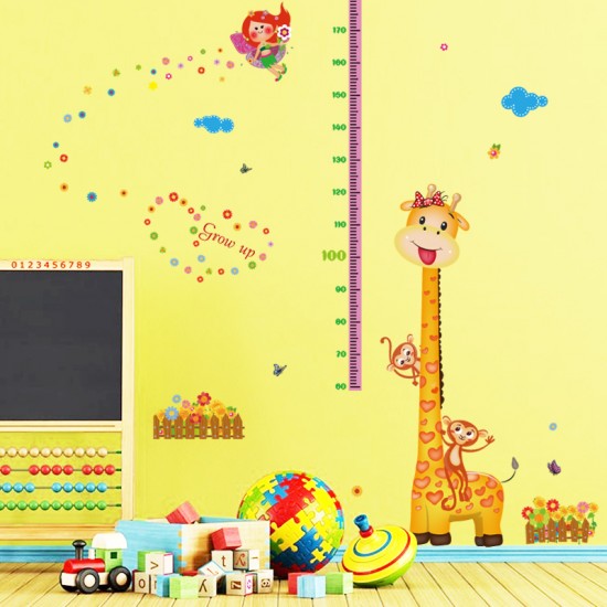 Sticker decorativ, Masuratoare cu animalute, 156 cm, 87STK Sticker decorativ, Masuratoare cu animalute, 156 cm, 87STK