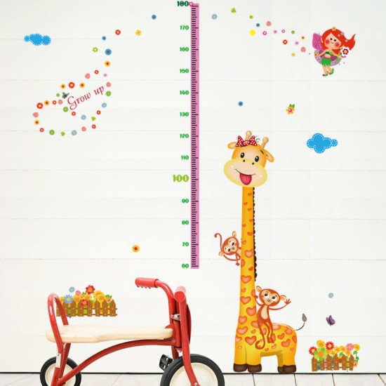 Sticker decorativ, Masuratoare cu animalute, 156 cm, 87STK Sticker decorativ, Masuratoare cu animalute, 156 cm, 87STK