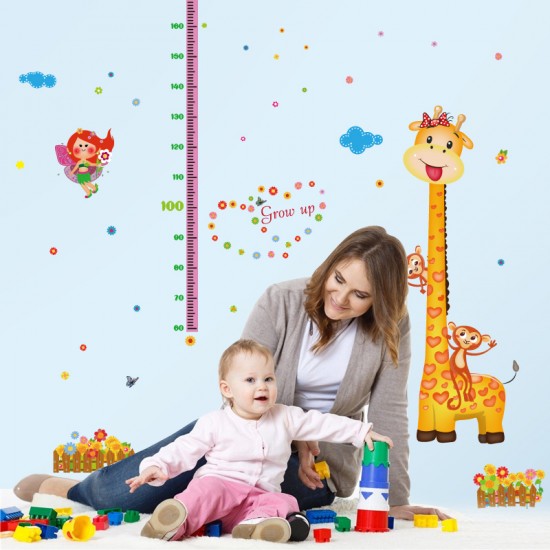Sticker decorativ, Masuratoare cu animalute, 156 cm, 87STK Sticker decorativ, Masuratoare cu animalute, 156 cm, 87STK