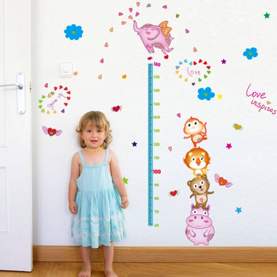 Sticker decorativ, Masuratoare cu animalute, 176 cm, 86STK