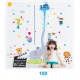 Sticker decorativ, Masuratoare cu animalute, 192 cm, 83STK