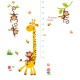 Sticker decorativ Masuratoare cu animalute,galben 145 cm, 54STK