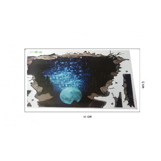 Sticker decorativ, Moon 65 cm, 158STK