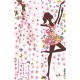 Sticker decorativ, Printesa cu fluturi, 140 cm, 721STK