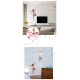 Sticker decorativ, Printesa cu fluturi, 140 cm, 721STK