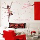 Sticker decorativ, Printesa cu fluturi, 140 cm, 721STK