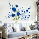 Sticker decorativ, Trandafiri albastrii 147 cm, 129STK