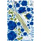 Sticker decorativ, Trandafiri albastrii 147 cm, 129STK