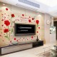 Sticker decorativ, Trandafiri rosii 147 cm, 128STK