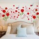 Sticker decorativ, Trandafiri rosii 147 cm, 128STK