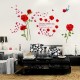 Sticker decorativ, Trandafiri rosii 147 cm, 128STK
