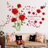 Sticker decorativ, Trandafiri rosii 147 cm, 128STK