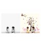 Sticker decorativ, copacel cu animalute 180 cm, 57STK
