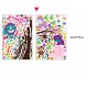 Sticker decorativ, copacel cu animalute 180 cm, 57STK