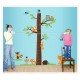 Sticker decorativ, copacelu cu animalutele padurii 185 cm, 78STK