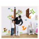 Sticker decorativ, copacelu cu animalutele padurii 185 cm, 78STK