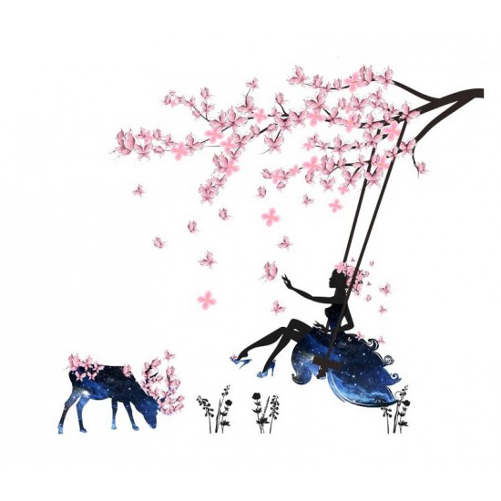 Sticker decorativ, fata padurii  120 cm, 109STK