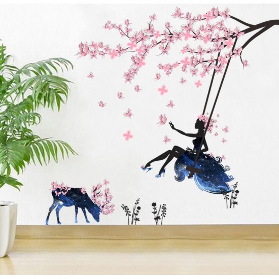 Sticker decorativ, fata padurii  120 cm, 109STK