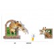Sticker decorativ, fereastra cu 2 girafe 130 cm, 60STK