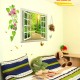 Sticker decorativ,  fereastra deschisa spre padure 107 cm, 63STK