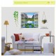Sticker decorativ, fereastra deschisa spre padure  110 cm, 113STK