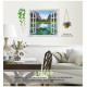 Sticker decorativ, fereastra deschisa spre padure  110 cm, 113STK