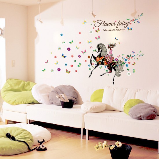 Sticker decorativ, flower fairy 142 cm, 72STK Sticker decorativ, flower fairy 142 cm, 72STK