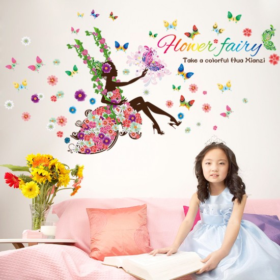 Sticker decorativ, flower fairy 170 cm, 71STK