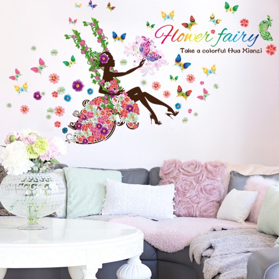 Sticker decorativ, flower fairy 170 cm, 71STK
