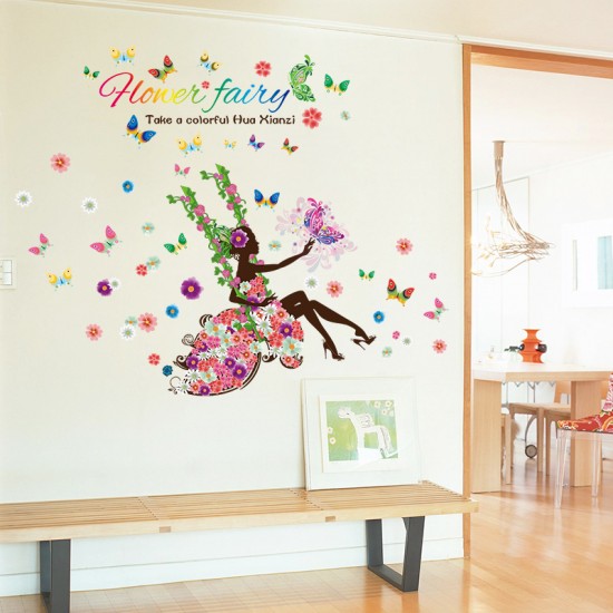 Sticker decorativ, flower fairy 170 cm, 71STK