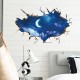 Sticker decorativ, gaura in perete,  privire spre cer  90 cm, 125STK
