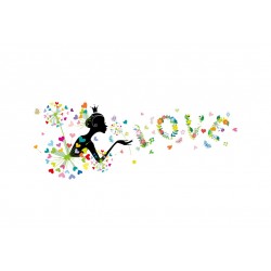 Sticker decorativ,  love 160 cm, 65STK
