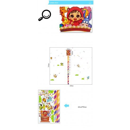 Sticker decorativ, masuratoare Sweet  candy 240 cm, 76STK