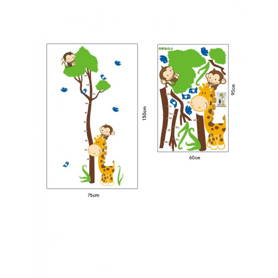 Sticker decorativ, masuratoare cu animalute  150 cm, 112STK