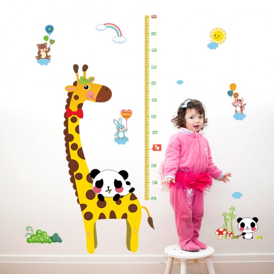 Sticker decorativ, masuratoare cu animalute 150 cm, 77STK Sticker decorativ, masuratoare cu animalute 150 cm, 77STK