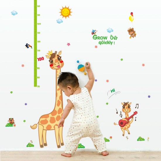 Sticker decorativ , masuratoare cu animalute, 160 cm, 104STK