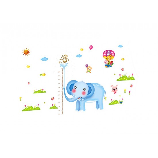 Sticker decorativ, masuratoare cu animalute  230 cm, 110STK