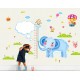 Sticker decorativ, masuratoare cu animalute  230 cm, 110STK