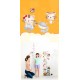 Sticker decorativ, masuratoare cu pisicute 180 cm, 80STK