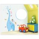 Sticker decorativ, masuratoare in forma de elefant 130 cm, 115STK
