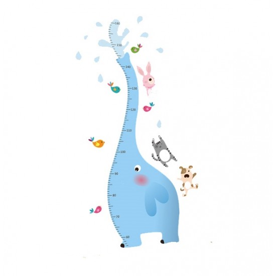 Sticker decorativ, masuratoare in forma de elefant 130 cm, 115STK