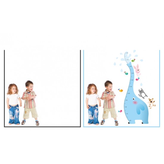 Sticker decorativ, masuratoare in forma de elefant 130 cm, 115STK