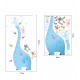 Sticker decorativ, masuratoare in forma de elefant 130 cm, 115STK